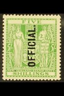 OFFICIAL 1927-33 5s Green With "OFFICIAL"  Overprint Reading Vertically Upwards, SG O113, Fine Mint. For More Images, Pl - Otros & Sin Clasificación