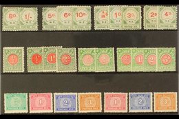 POSTAGE DUES 1899-1949 MINT COLLECTION Presented On A Stock Card That Includes 1899-1900 8d & 1s, 5d, 6d & 10d "Small D" - Andere & Zonder Classificatie