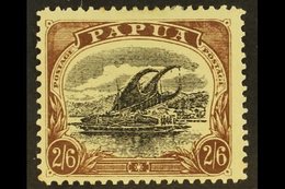 1907 2s 6d Black And Chocolate, Large Papua, Wmk Sideways, SG 48, Very Fine And Fresh Mint. For More Images, Please Visi - Papua New Guinea