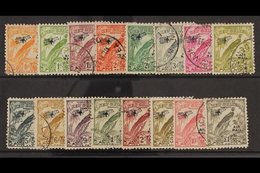 1932 Air Mail Set (no Dates) Complete, SG 190/203, Very Fine Used. (16 Stamps) For More Images, Please Visit Http://www. - Papoea-Nieuw-Guinea