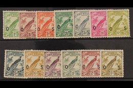 OFFICIALS 1932 "OS" Overprint Set Complete, SG O42/54, Very Fine Mint. (13 Stamps) For More Images, Please Visit Http:// - Papúa Nueva Guinea