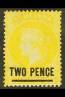 1864-80 2d Yellow (type B), Perf 14, SG 28, Mint. For More Images, Please Visit Http://www.sandafayre.com/itemdetails.as - Sainte-Hélène