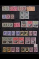 1890-1948 MINT RANGES On Stock Pages, Includes 1890-97 Set, 1902 Sets (x2), Plus ½d Block Of 4, 1903 Set To 2d, 1908-11  - St. Helena