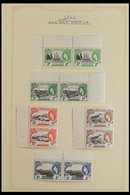 1953-59 Pictorial Definitive Set, SG 153/65, Marginal Pairs, With Stamps Being Chiefly never Hinged Mint. (26 Stamps) Fo - Isla Sta Helena