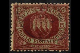 1892-9 5L Lake & Blue, SG 28, Sassone 22, Fine Used With C.d.s., Sassone Cat. 600 Euros. For More Images, Please Visit H - Other & Unclassified