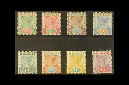 1890 Complete Die I Set, SG 1/8, Fine Mint. (8 Stamps) For More Images, Please Visit Http://www.sandafayre.com/itemdetai - Seychellen (...-1976)