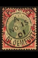 BOER WAR - GB USED IN. GB 1900 1s Green And Carmine "Jubilee" Stamp Cancelled By Superb "Army Post Office / Bloemfontein - Unclassified