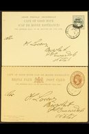 CAPE OF GOOD HOPE POSTAL STATIONERY Group Of Items Incl. Postcards, Reply Cards, Letter Card, Envelope & Wrapper, All Ex - Unclassified