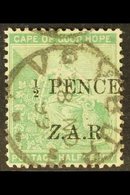 CAPE OF GOOD HOPE VRYBURG BOER OCCUPATION 1899 "½d PENCE Z.A.R." Overprint On Cape ½d Green With ITALIC "Z" Variety, SG  - Zonder Classificatie