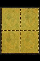 1913-24 OFFSET VARIETY ½d Green, Block Of Four With COMPLETE OFFSET On Reverse Of Each Stamp, SG 3, Gum Slightly Toned,  - Unclassified