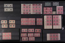 1926-1949 SPECIALIST'S BETTER FINE MINT ASSEMBLY On Stock Cards & Pages, Some Stamps Are Never Hinged, All As Horiz Pair - Unclassified