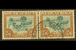 1930-44 2s.6d Green And Brown, SG 49, Fine Cds Used Horizontal Pair. For More Images, Please Visit Http://www.sandafayre - Ohne Zuordnung