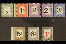 POSTAGE DUES 1914-22 Complete Set Plus 2d Bright Violet Shade, SG D1/7, D3a, Very Fine Mint (8 Stamps). For More Images, - Zonder Classificatie