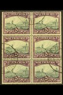 UNION VARIETY 1930-44 2d Slate-grey & Deep Lilac, Watermark Upright, JOINED PAPER VARIETY In A Block Of 6 (join On Middl - Zonder Classificatie