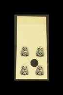 1924 Admiral Imperf Punched Proof Block Of 4 In Black Of Head Only ( For 2d, 4d, 6d, 1s, 1s 6d And 2s Values) From The W - Southern Rhodesia (...-1964)