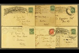 RADIO HAM POSTCARDS 1928-34 Selection Of Five Cards From Different Call Signs, Mixed Condition, Have Been Pinned At Corn - Rodesia Del Sur (...-1964)