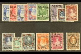 1927 25th Anniversary Of Coronation Surcharges Complete Set (SG 430/444, Edifil 373/87, Michel 336/50), Very Fine Mint.  - Other & Unclassified