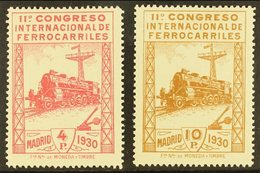 1930 4p Carmine & 10p Brown Railway Congress, Mi 455/6, SG 545/6, Fine Mint (2). For More Images, Please Visit Http://ww - Sonstige & Ohne Zuordnung