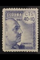 1940 Anti-TB Fund 40c+10c Without Cross Of Lorraine, Edifil 938ef, Never Hinged Mint. For More Images, Please Visit Http - Otros & Sin Clasificación