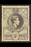 1938-54 5s Grey Perf 13½x13, SG 37, Never Hinged Mint, Fresh. For More Images, Please Visit Http://www.sandafayre.com/it - Swaziland (...-1967)