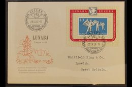 1951 LUNABA Exhibition Miniature Sheet (Michel Block 14, SG MS531a) Superb Used On Illustrated First Day Cover, Very Fre - Andere & Zonder Classificatie