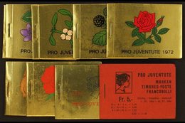 BOOKLETS PRO JUVENTUTE 1955-1977 All Different Group Of Complete Never Hinged Mint Booklets, Includes 1955, 1958-1962, 1 - Other & Unclassified