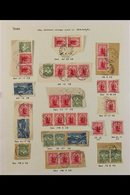 1908-09 NEW ZEALAND USED IN - SUPERB RANGE OF PIECES A Scarce Group Displayed On N Album Page, Bearing ½d Mount Cook, 1d - Tonga (...-1970)