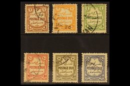 POSTAGE DUE 1929-39. Script Wmk Complete Set, SG D189/94, Fine Used (6 Stamps) For More Images, Please Visit Http://www. - Jordan