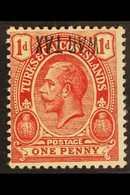1917 1d Red With "WAR TAX" INVERTED AT TOP, SG 140d, Very Fine Mint. For More Images, Please Visit Http://www.sandafayre - Turks And Caicos