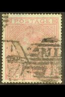 1867-83 5s Rose Plate 4 White Paper Wmk Large Anchor, SG 134, Used, Thin, Very Fine Centring, Cat £4,800. For More Image - Otros & Sin Clasificación