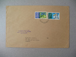 Nouvelle-Zélande Masterton   Lettre - New Zealand Cover Fleur Oiseau Flower Bird Chatham Islands - Storia Postale