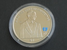 Médaille Anglaise H.R.H . THE DUKE OF CAMBRIDGE -British Virgin Islands Queen Elizabeth II   **** EN ACHAT IMMÉDIAT **** - Monarchia/ Nobiltà