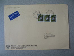 Nouvelle-Zélande Melbourne 1972 Lettre Robson Lowe (Australasia) Air Mail  New Zealand Cover Oiseau Bird - Briefe U. Dokumente