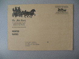 Nouvelle-Zélande The Mail Coach Masterton Registered Magazine  Lettre Postage Paid Permit N° 85 - New Zealand Cover - Cartas & Documentos