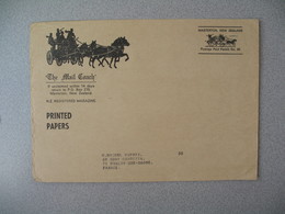 Nouvelle-Zélande The Mail Coach Masterton Registered Magazine  Lettre Postage Paid Permit N° 85 - New Zealand Cover - Briefe U. Dokumente