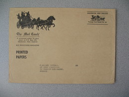 Nouvelle-Zélande The Mail Coach Masterton Registered Magazine  Lettre Postage Paid Permit N° 85 - New Zealand Cover - Brieven En Documenten