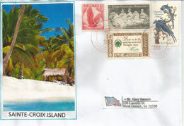 Lettre De SAINTE CROIX ISLAND  Caribbean Sea, Adressée En Iowa. - Iles