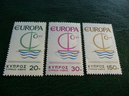 TIMBRES   CHYPRE     EUROPA     1966    N  262  A  264   COTE  9,00  EUROS   NEUFS  LUXE** - 1966