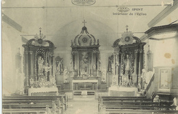 Opont - Intérieur église - Circulé 1925 - VIP Phototypie Préaux Frères - Paliseul