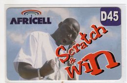 GAMBIE RECHARGE AFRICEL D45 Scratch & Win - Gambia