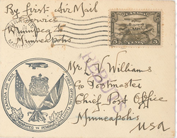 Winnipeg Manitoba 1931 Brief Nach Minneapolis USA - Briefe U. Dokumente