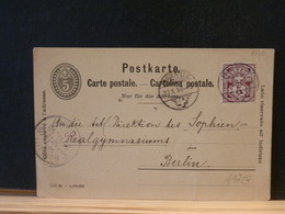 A9719  CP SUISSE POUR ALLEMAGNE  1896 - Postwaardestukken