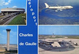 CP-95-Roissy En France-aéroport Charles De Gaulle,aérogare, Tour De Contrôle  Et L'un Des 7 Satellites ( CP écrite) - Roissy En France