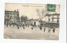 LABRUGUIERE (TARN) AVENUE DE CARCASSONNE (GRAND HOTEL. CAFE ET BELLE ANIMATION) 1908 - Labruguière
