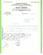 Lettre 1962 / 70 Mairie D'HERICOURT / Lalloz Fabricant Mobilier Scolaire / Tampon Mairie - 1950 - ...