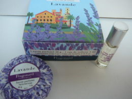 FRAGONARD: " LAVANDE "  MINI EDT  4  ML + MINI SAVON 30 Gr  LIRE ET VOIR!! - Miniatures Femmes (avec Boite)