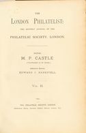 Worldwide Bibliography. (1892ca). THE LONDON PHILATELIST THE MONTHLY JOURNAL OF THE LONDON PHILATELIC SOCIETY. Two Volum - Other & Unclassified