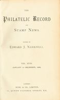 Worldwide Bibliography. (1896ca). THE PHILATELIC RECORD AND STAMP NEWS. Set Of Fifteen Volumes From 1896 To 1910, Bound  - Otros & Sin Clasificación