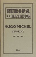 Worldwide Bibliography. 1910. EUROPA KATALOG. Hugo Michel. Apolda, 1910. -- Bibliografía Mundial. 1910. EUROPA KATALOG.  - Altri & Non Classificati