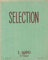 Worldwide Bibliography. (1950ca). Set Of Four Auction Catalogs SELECTION L.Miro. Numbers 1, 2, 3 And 15. Paris, 1950 (ma - Otros & Sin Clasificación